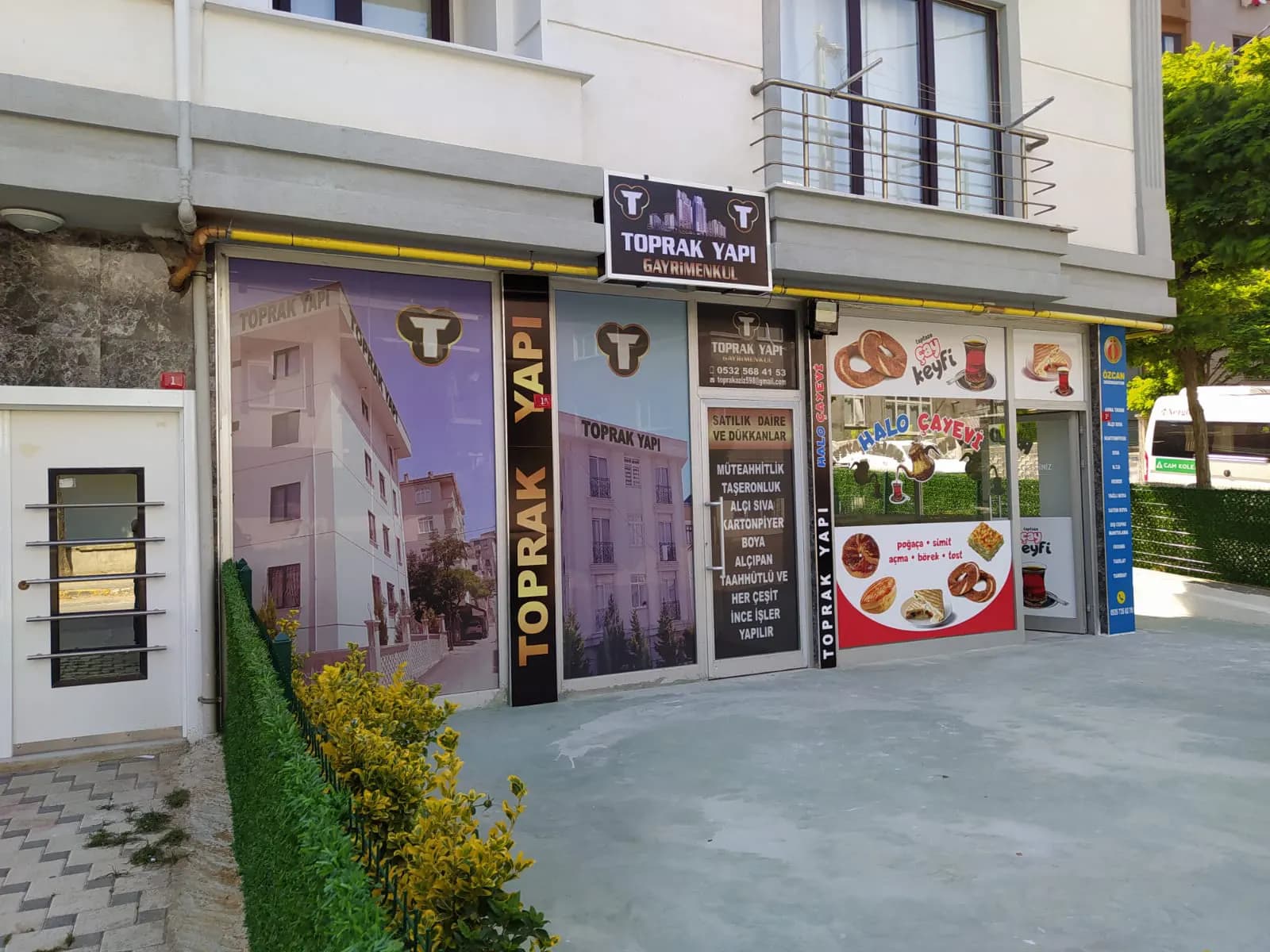 Toprak Yapı ofisi için cephe ve cam giydirme uygulaması